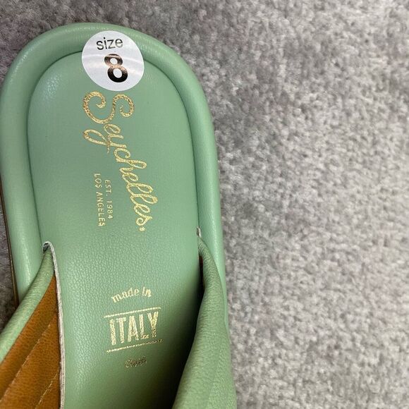 Seychelles Womens Word For Word Slide Sandals Green Size 8 NWOT - Picture 9 of 9